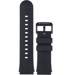 Garett czarny silikonowy pasek 20 mm do smartwatcha
