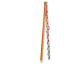 Łata drewniana 4m, 4 częściowa, bez libelli, szeroka