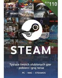 Doładowanie Steam 110zł [bon agencyjny] Obecnie dostępne tylko