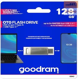 PenDrive 3.2 GOODRAM ODA3 SILVER 128GB TYPE-A +