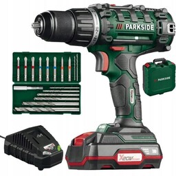 Wiertarko-Wkrętarka Parkside Pabs 20-Li G8 Aku 2Ah Bity