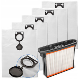 5x Worki 1x Filtr odkurzacza Bosch Gas 25