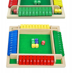 SHUT THE BOX ZAMKNIJ PUDEŁKO DREWNIANA GRA