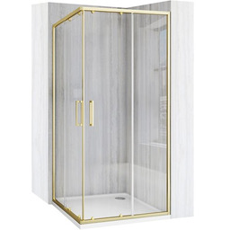 Kabina prysznicowa kwadratowa 90x90 profil złoty szczotkowany City