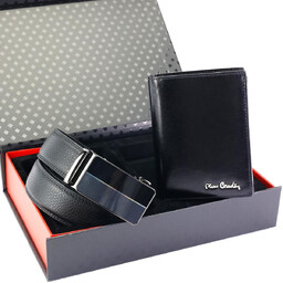 Pierre Cardin męski zestaw skórzany duży portfel