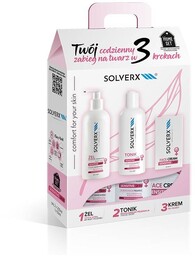 SOLVERX Zestaw kosmetyków do twarzy dla kobiet skóra