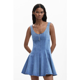 sukienka skater z efektem dżinsu