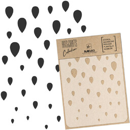 Szablon Malarski Scrapbooking  Craft // Łezki