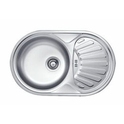 Zlewozmywak stalowy Twist dekor 77 x 48 cm