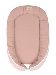Babymatex Gniazdko niemowlęce Prestige Muslin 55x80 ciemny różowy