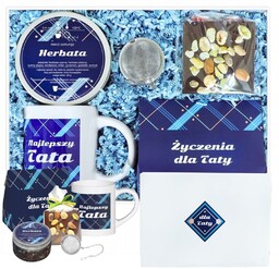 Gotowy zestaw prezentowy dla Taty herbaty smakowe kubek