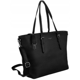 Pojemna shopperka damska ze skóry ekoloagicznej z dopinanym