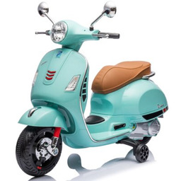 SUN BABY Motorek elektryczny Scooter Vespa Turkusowy