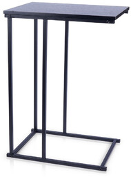Stolik kawowy metalowy czarny boczny 40x26x58 cm
