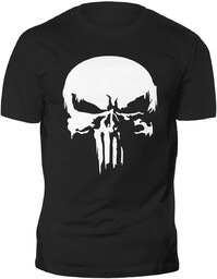 Punisher Skull Koszulka Na Siłownię Trening Marvel