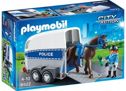 Playmobil City Action Policyjna jednostka konna Przyczepa Koń