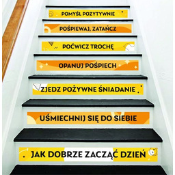 Naklejki na schody: Jak dobrze zacząć dzień