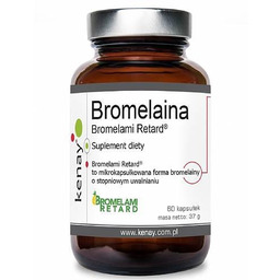 KENAY Bromelaina Bromelami Retard, 60 kapsułek