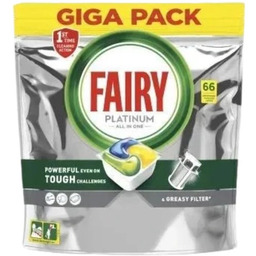 Fairy, Platinum, Lemon, kapsułki do zmywarki, 66 sztuki