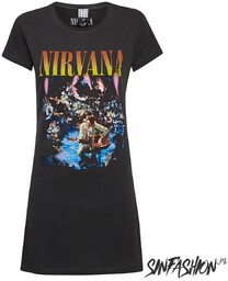 Sukienka Tshirt Dress Amplified Nirvana Live In NY