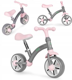 Rowerek biegowy dla dzieci szary Ecotoys