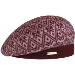 Beret Baskijski Wełniany Lucona by Seeberger, bordowy, One