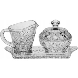 Cukiernica Mlecznik Kryształ Szkło Bohemia