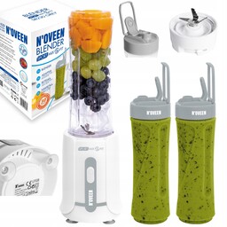 Blender Sportowy Kielichowy Mikser Koktajl Smoothie 2 Butelki