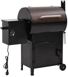 Elior Grill na pellet z kominem czarny 104