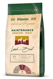 Fitmin Dog Medium/Maxi Maintenance Lamb With Beef 12