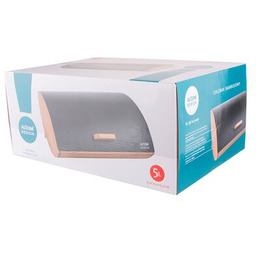 Chlebak bambusowy z nierdzewną pokrywą 35 x 25