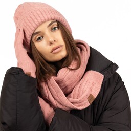 Alessio KOMPLET CZAPKA + SZALIK + RĘKAWICZKI DOTYKOWE