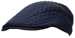 Pikowany Męski Kaszkiet, Jesienny -PAKO JEANS- Granatowy CPAPJNSKASZKIET442