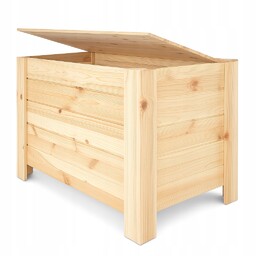 Pufa skrzynia otwierana kufer drewniany na balkon taras