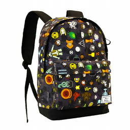 Plecak Szkolny Dwukomorowy Harry Potter Occult Chibi Czarny