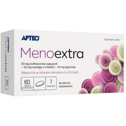 APTEO Menoextra przeznaczony dla kobiet w okresie menopauzy,