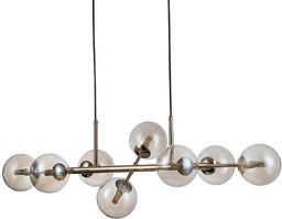 Szklana LAMPA wisząca ERIMIDA PND-2244-8A-GD Italux modernistyczny ZWIS