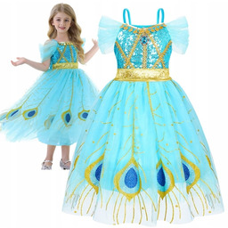 Sukienka Strój Jasmina Dżasmina Arabska Dubajska Księżniczka 140