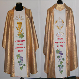 Ornat Dożynkowy złoty