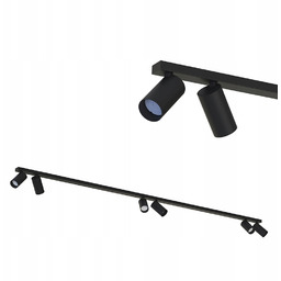 Listwa sufitowa z reflektorkami Mono VI Black 6xGU10