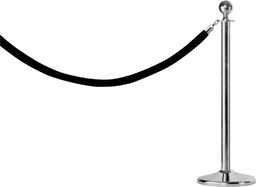 Saro Wyprzedaż - Słupek odgradzający (h)1000 mm, srebrny,