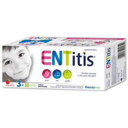 Entitis smak truskawkowy, 3 x 30 past.