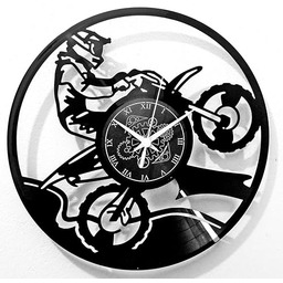 Zegar ścienny Motocross Enduro Motocykl Rider Motocykl Pomysł