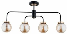 Lampa świecznik nad stół LINIO BLACK KULA IV