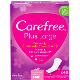 CAREFREE Plus Large wkładki higieniczne Light 48szt.