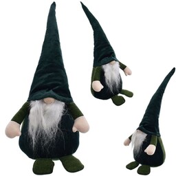 SKRZAT FIGURKA OZDOBA ŚWIĄTECZNA GNOM MIKOŁAJ 60CM