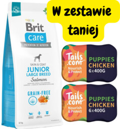 BRIT CARE Dog Grain-free Junior Large Breed Salmon