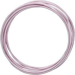 Vaessen Creative Drut aluminiowy, różowy, 3 mm x