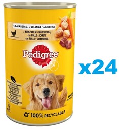 PEDIGREE z Kurczakiem i Marchewką w Galaretce 24x400