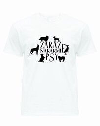 T-shirt koszulka męska ZARAZ NAKARMIĘ PSY